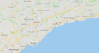 Map of Greater Toronto Area, Durham, York, and Peele Region