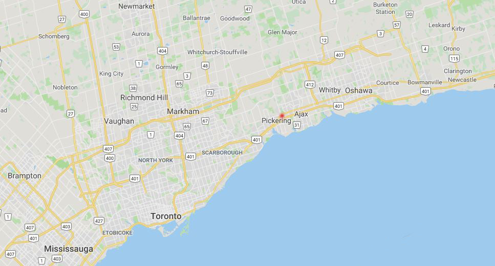 Map of Greater Toronto Area, Durham, York, and Peele Region